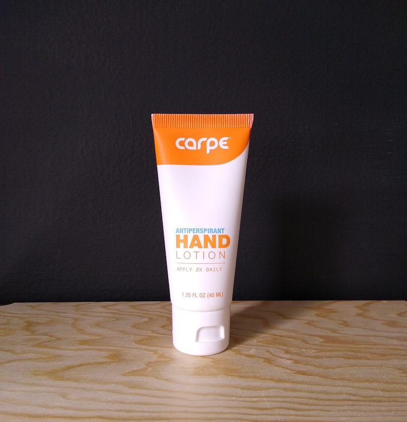 Carpe antiperspirant hand lotion