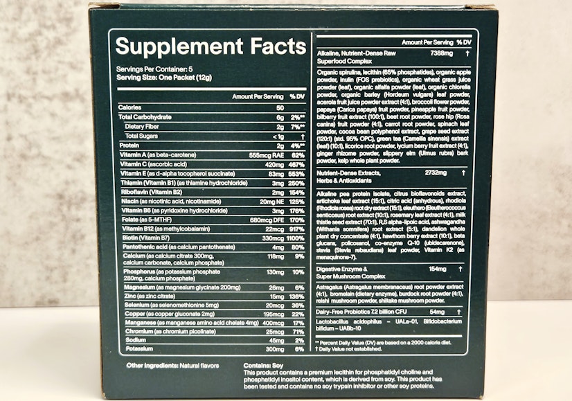 Athletic Greens Ingredients