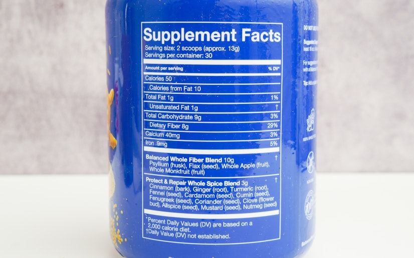 Balance Of Nature Fiber And Spice Ingredients