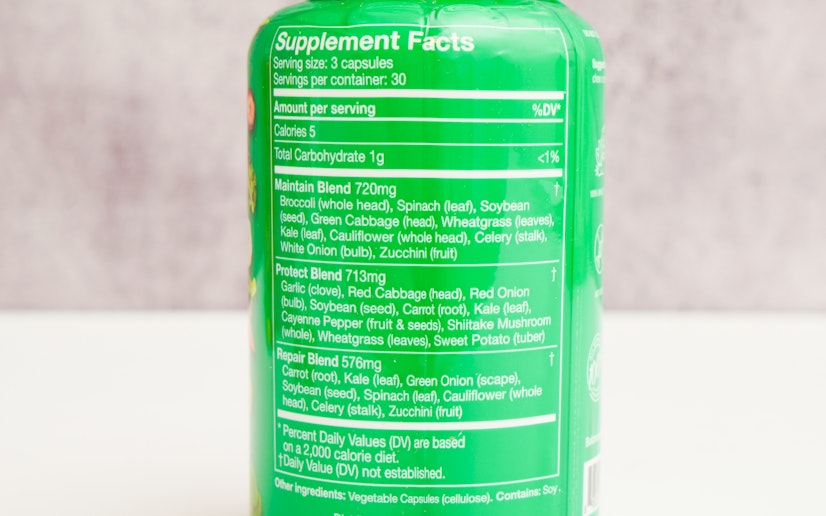 Balance Of Nature Veggies Ingredients