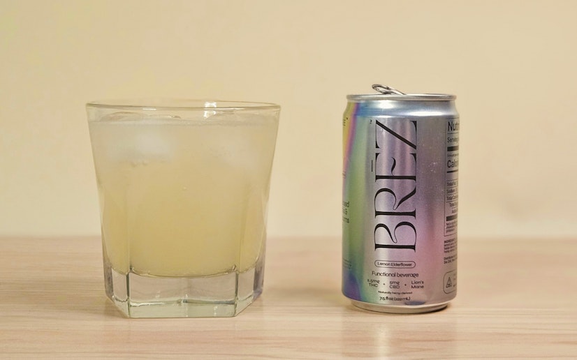 Best Ddaptogen Drinks Brez Og Mini With Glass