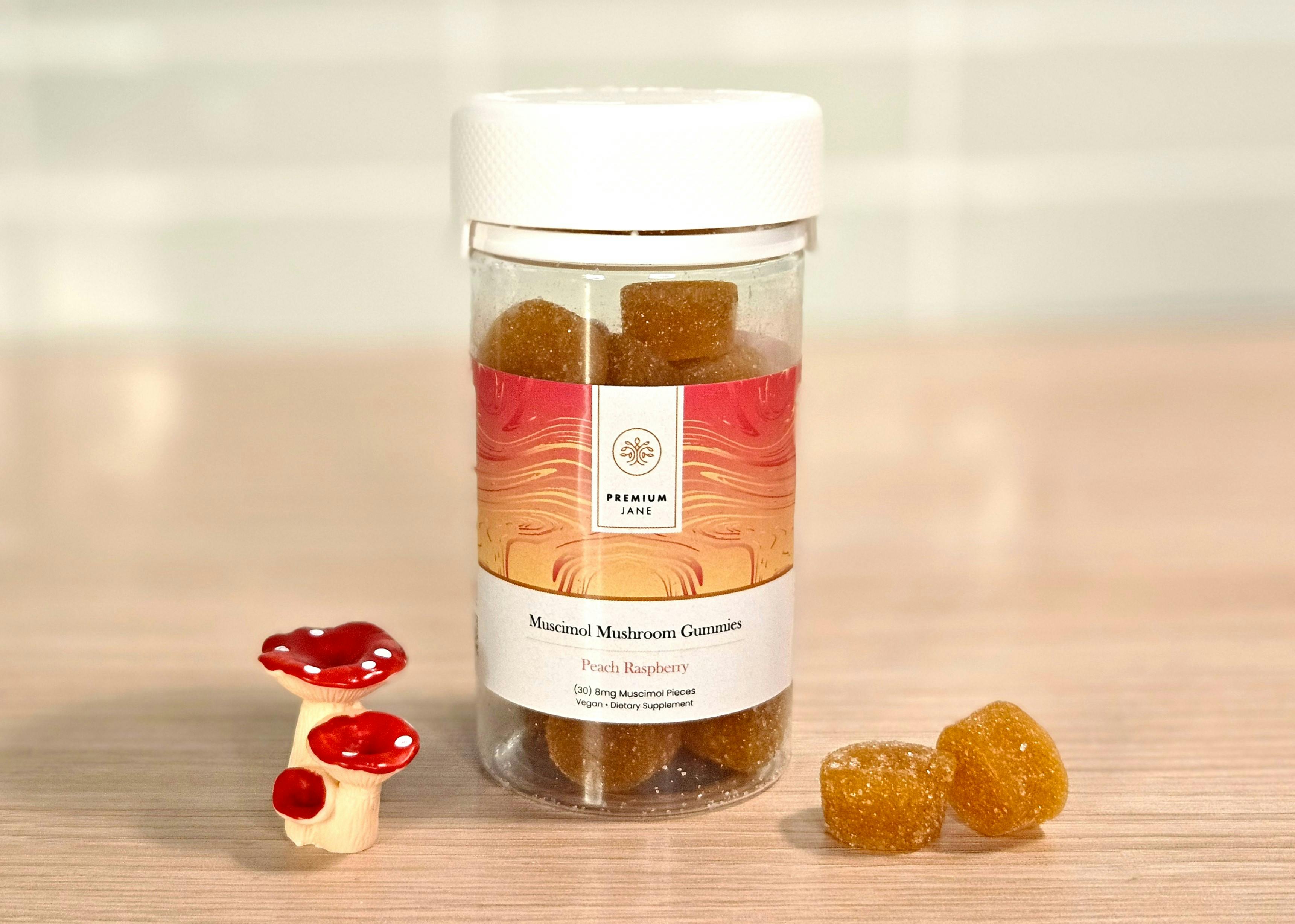 Best Amanita muscaria Gummies Premium Jane Muscimol Container