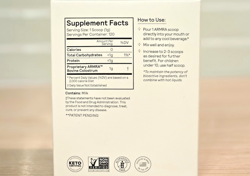 Best Colostrum Armra Immune Revival Ingredients