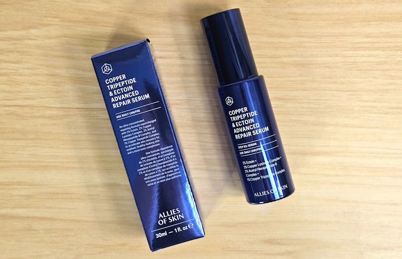Allies of Skin Copper Tripeptide & Ectoin Advanced Repair Serum with box