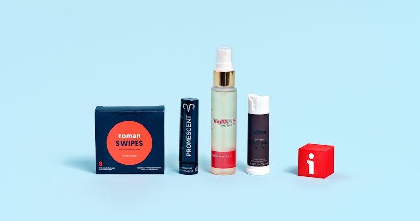 Best delay sprays lineup including Roman Swipes, Promescent, VigRX, and Hims sprays for lasting longer in bed