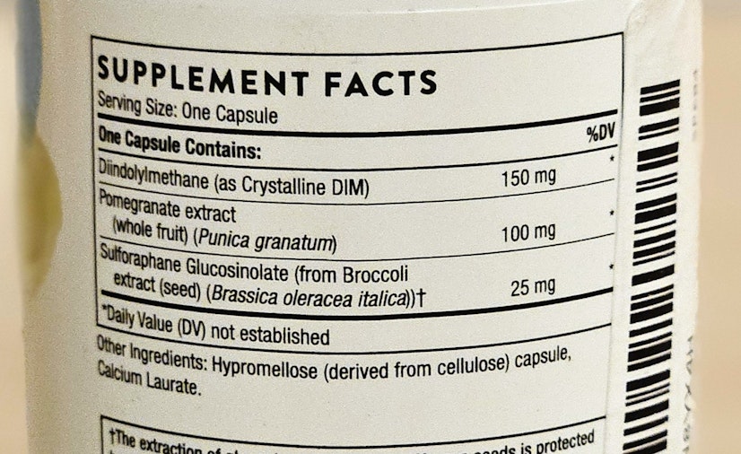 Best Dim Supplement Thorne Ingredients