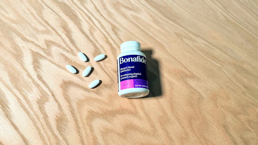 A picture of the Bonafide Ristela supplement bottle