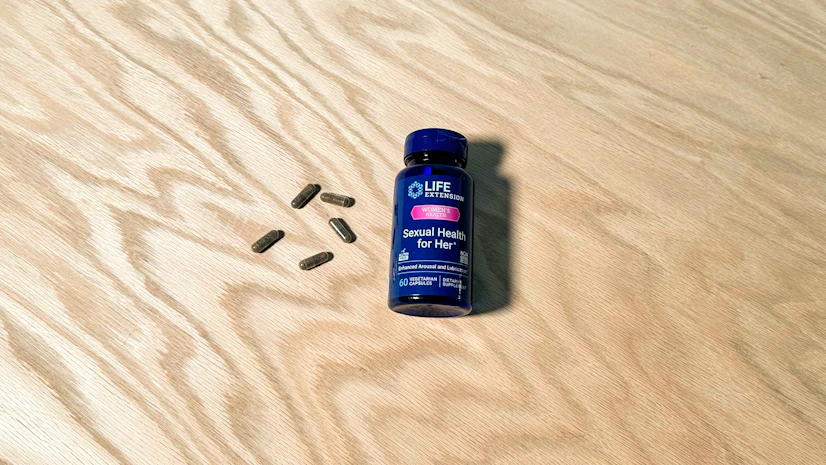 A picture of the Life Extension supplement bottle