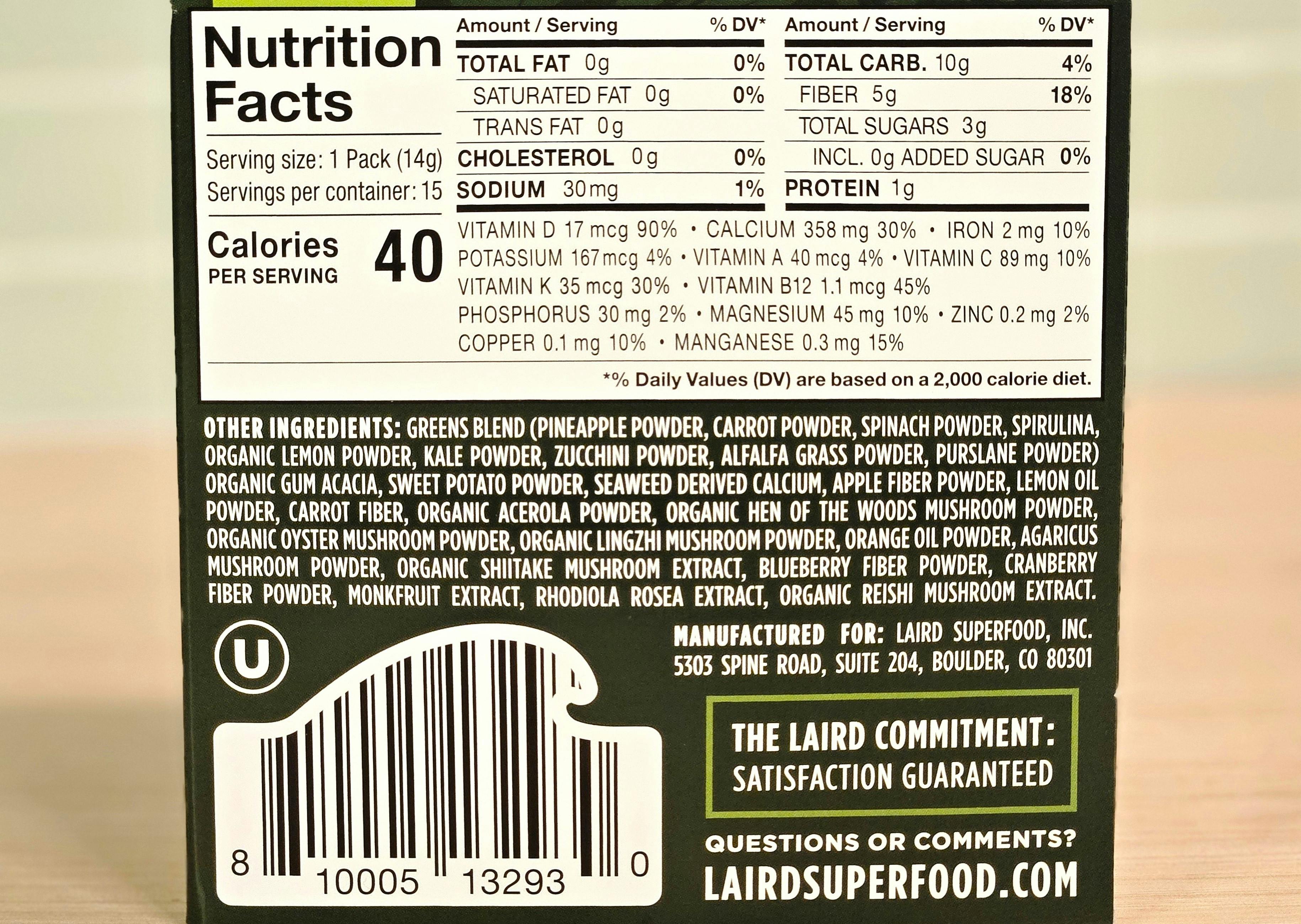 Best Fruit And Vegetable Supplements Laird Ingredients