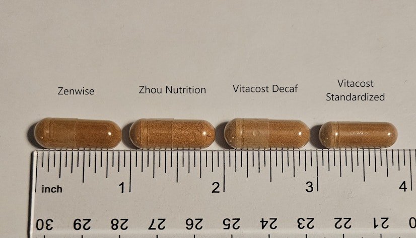 Green Tea Extract Pill Size