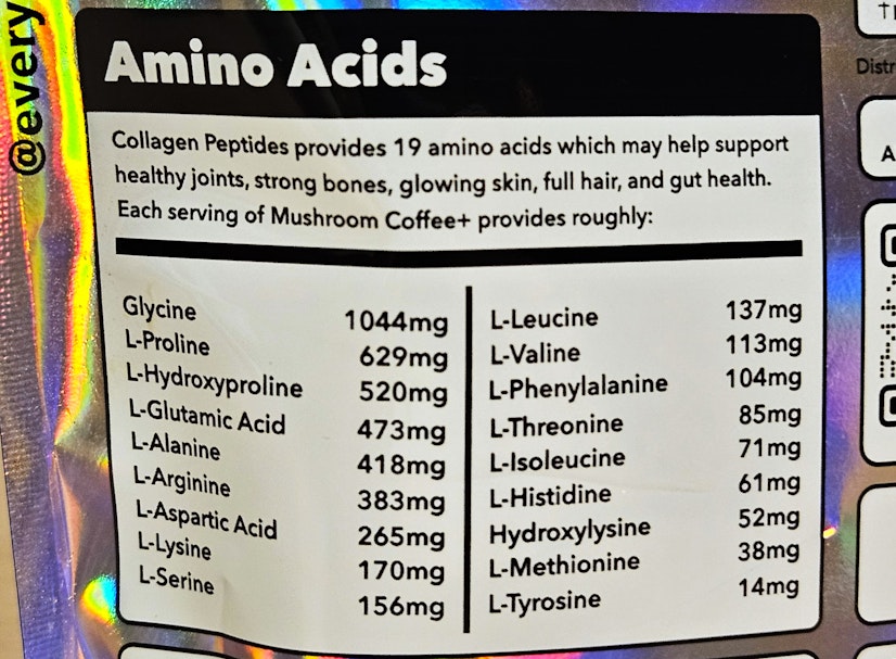 Best Mushroom Coffee Everyday Dose Amino Acids