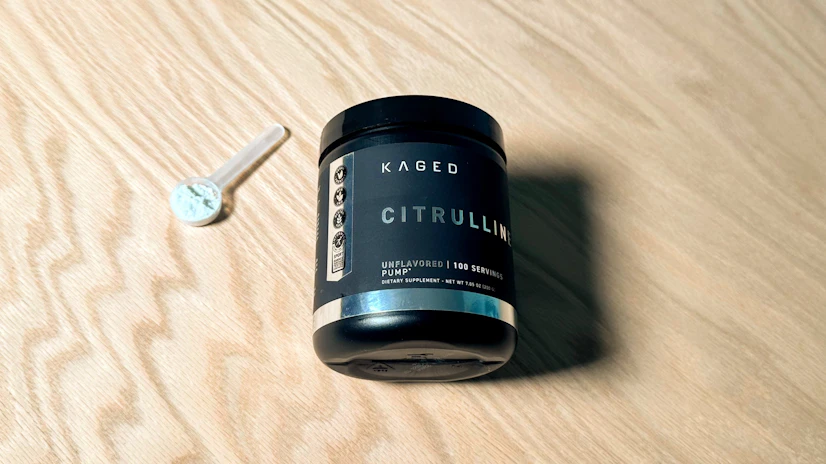 A picture of the Kaged supplement bottle