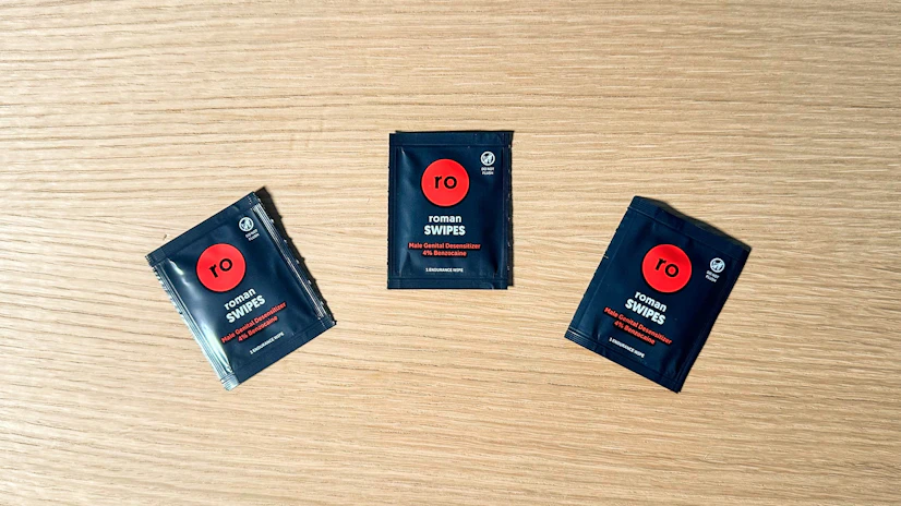 A shot of Roman wipes