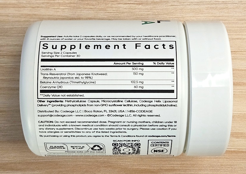 Best Urolithin A Codeage Supplement Facts