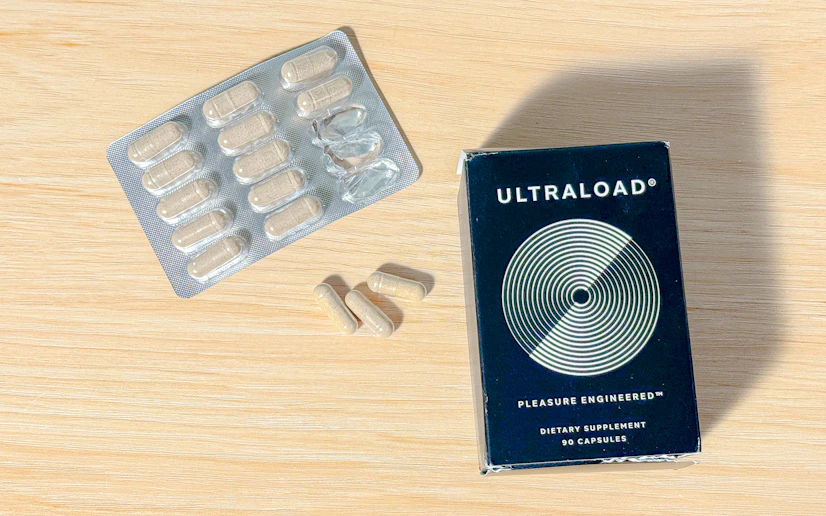 A box of Ultraload with a blister pack sleeve next to it on a wood surface