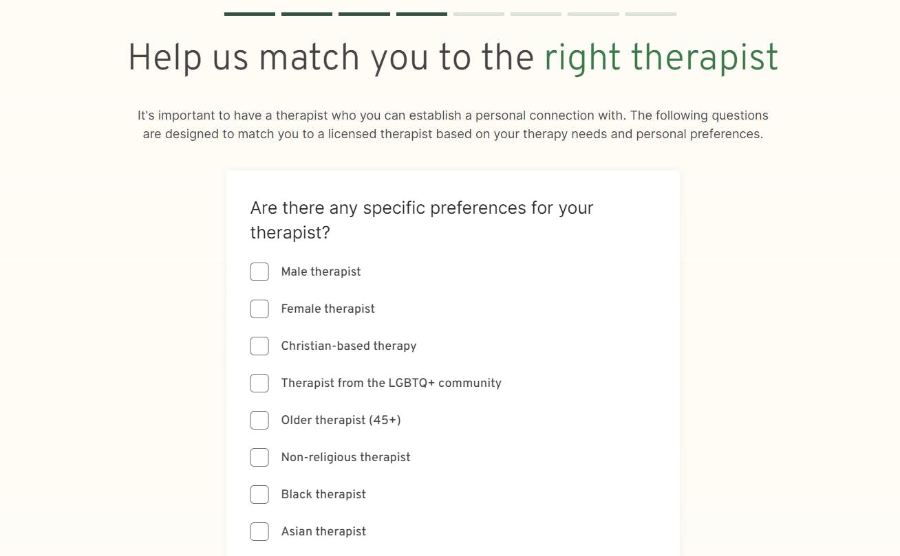 Betterhelp Review Therapist Preferences