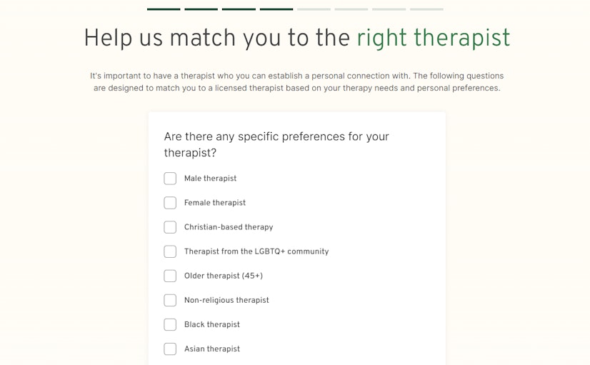 Betterhelp Review Therapist Preferences