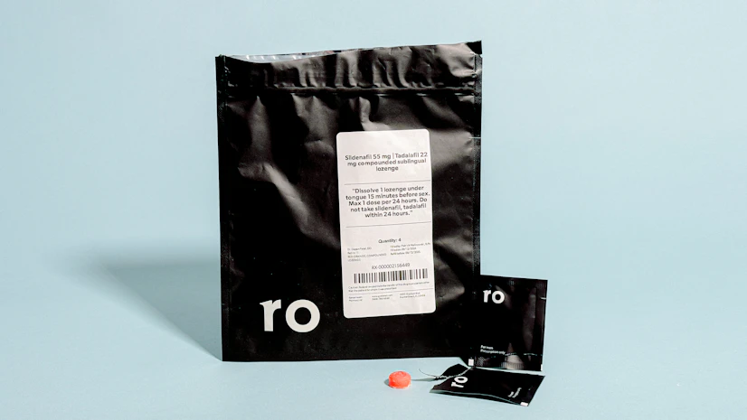 Ro Sparks packaging and tablet against a blue background.