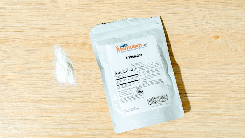 Bulk Supplements L-Theanine Top Down Wood
