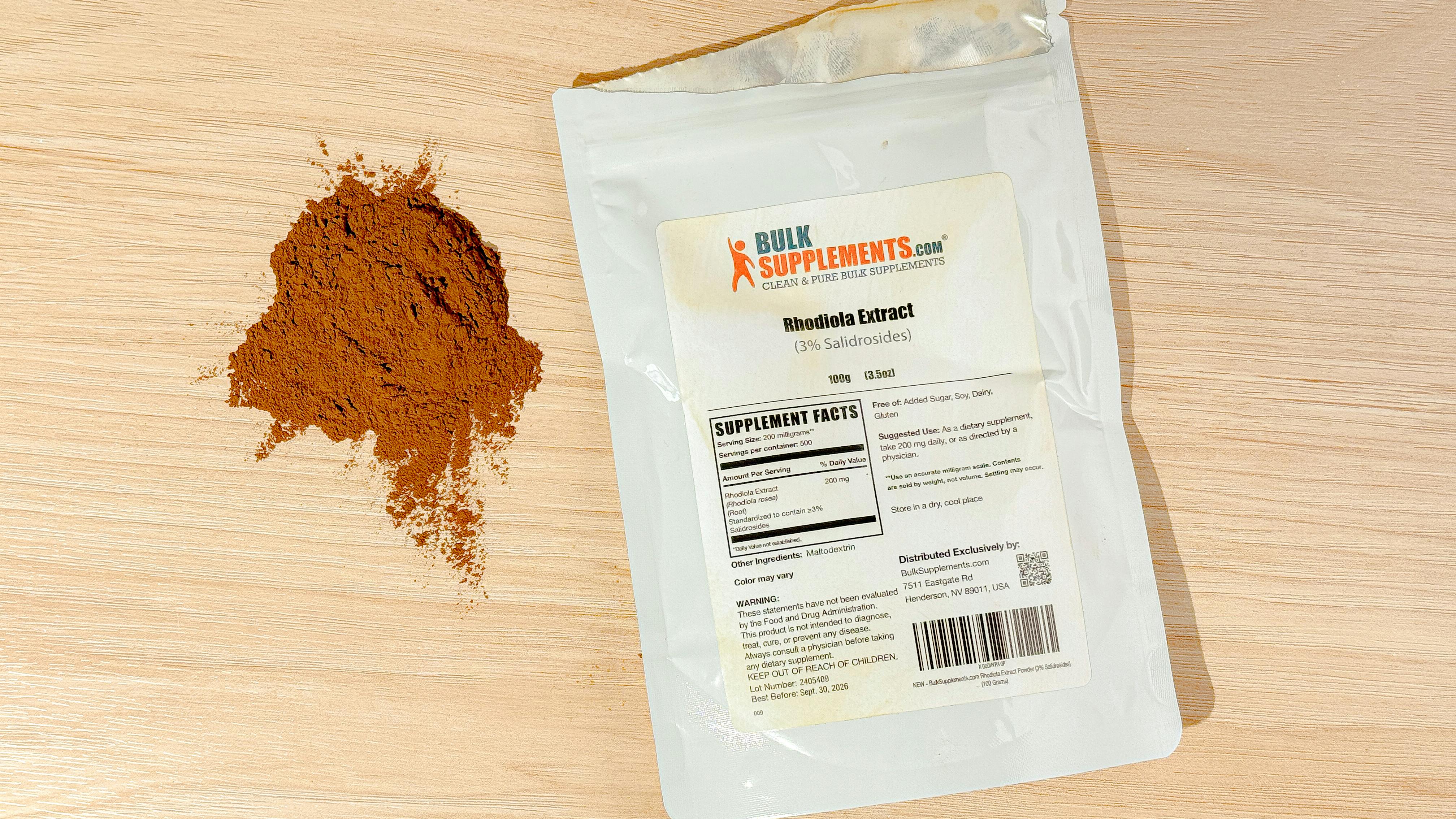 Bulk Supplements Rhodiola Extract Three Precent Salidrosides