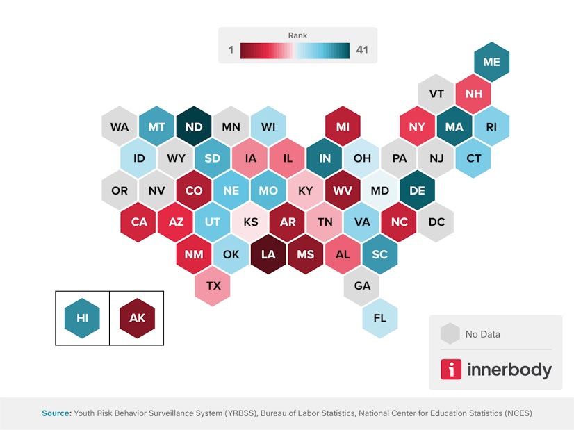 Bullying Problems By State 1