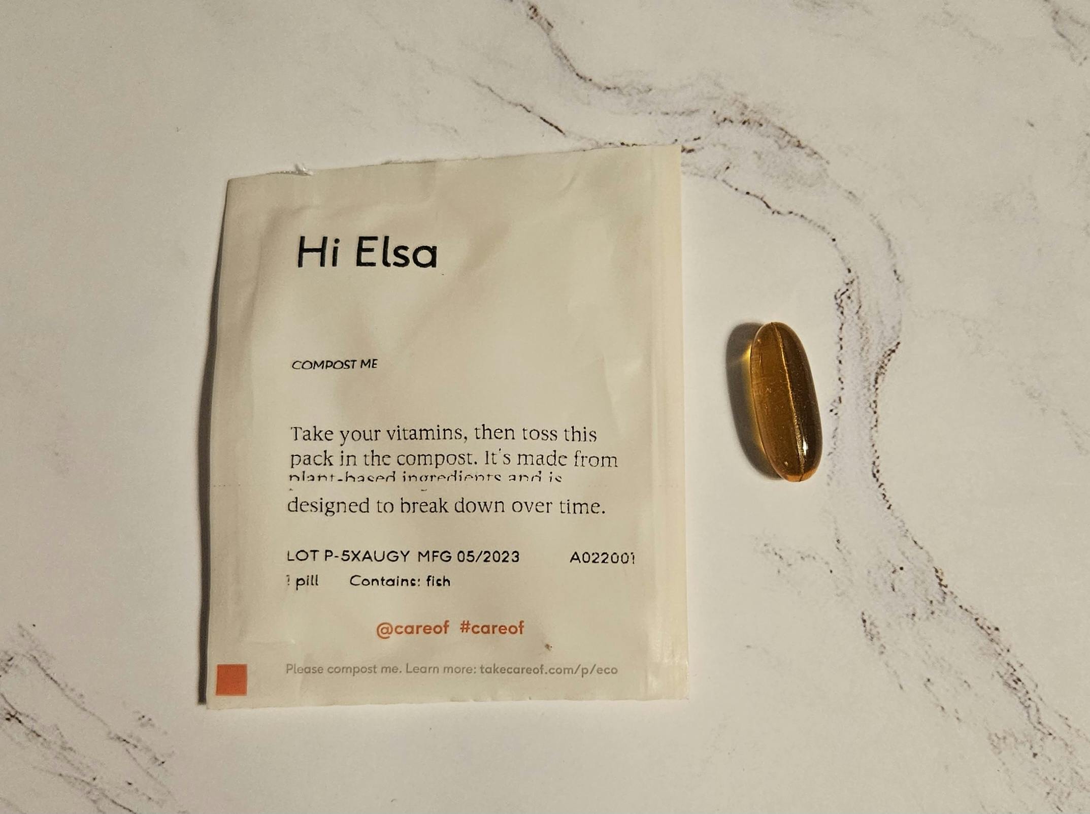 Care Of fish oil sachet