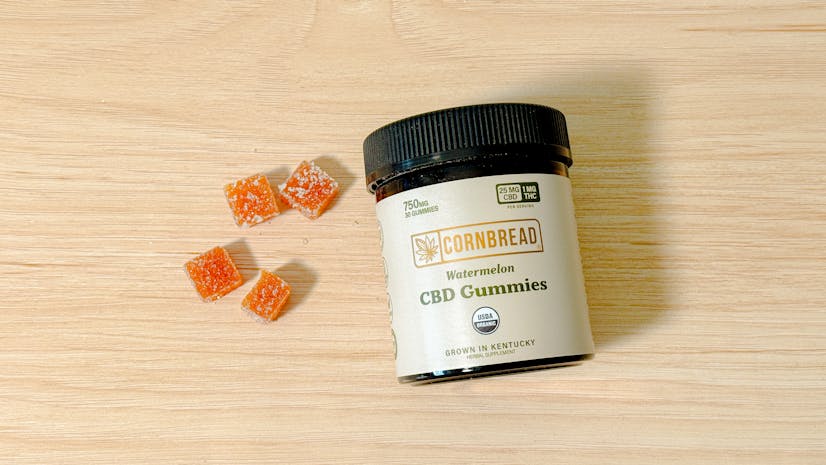 Cornbread CBD Gummies Watermelon Top Down
