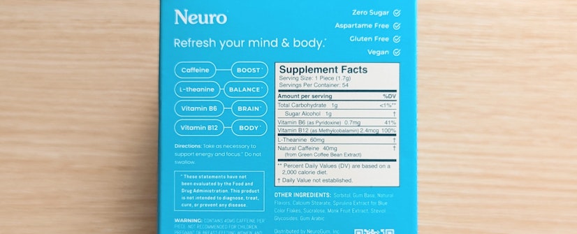 Energy And Focus Label