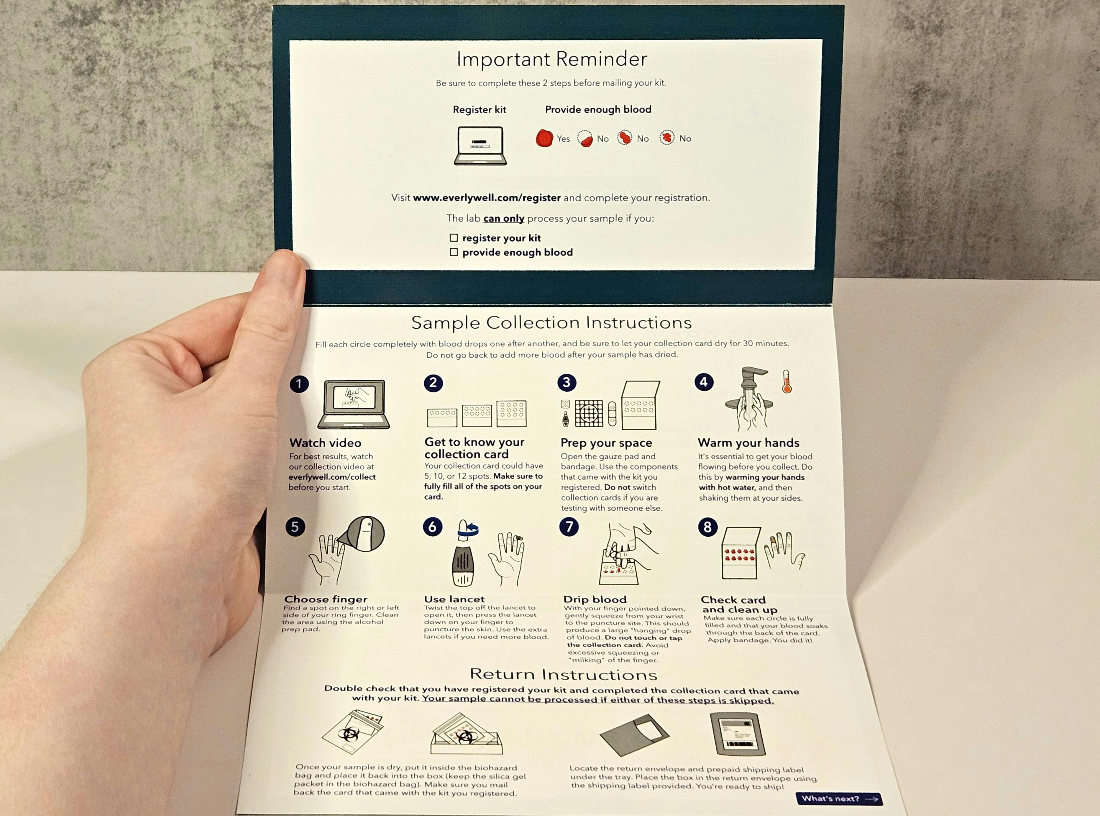 Everlywell Instructions