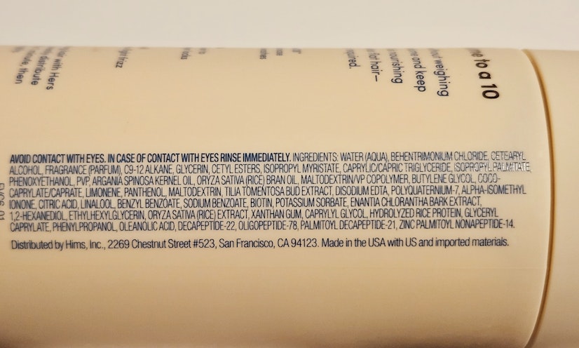 Hers Hair FV Conditioner Ingredients