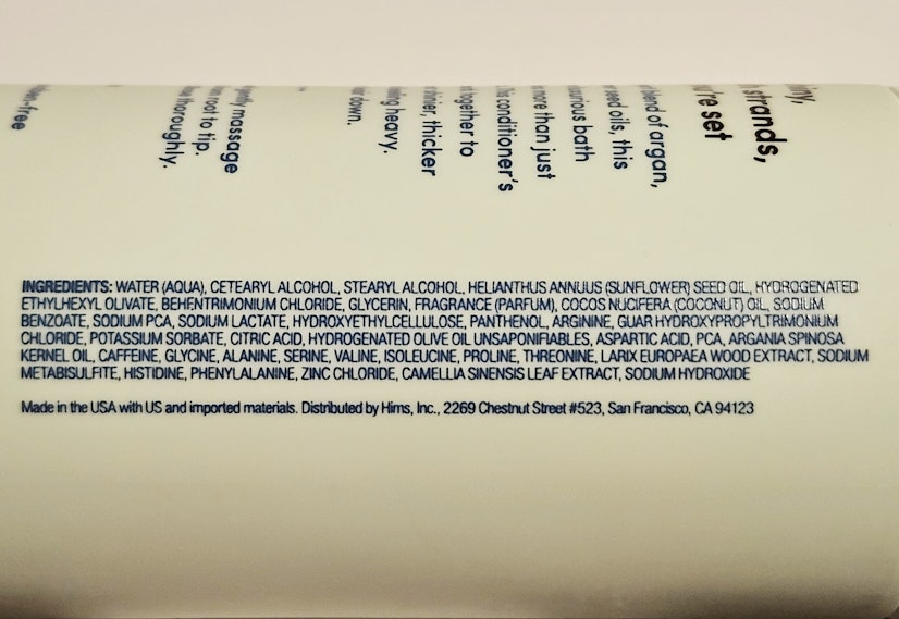 Hers Hair TT Conditioner Ingredients