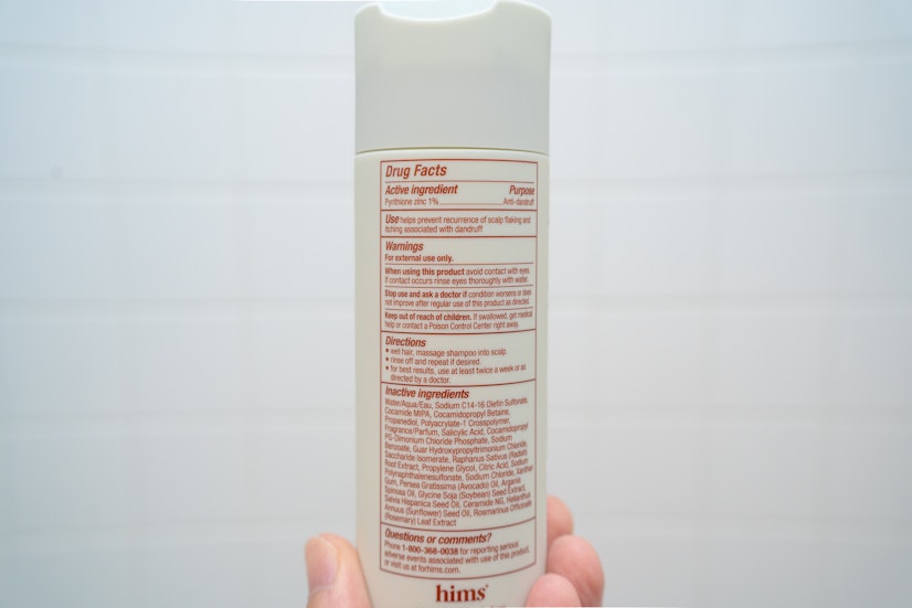 Hims Shampoo Dandruff Detox Ingredients Label
