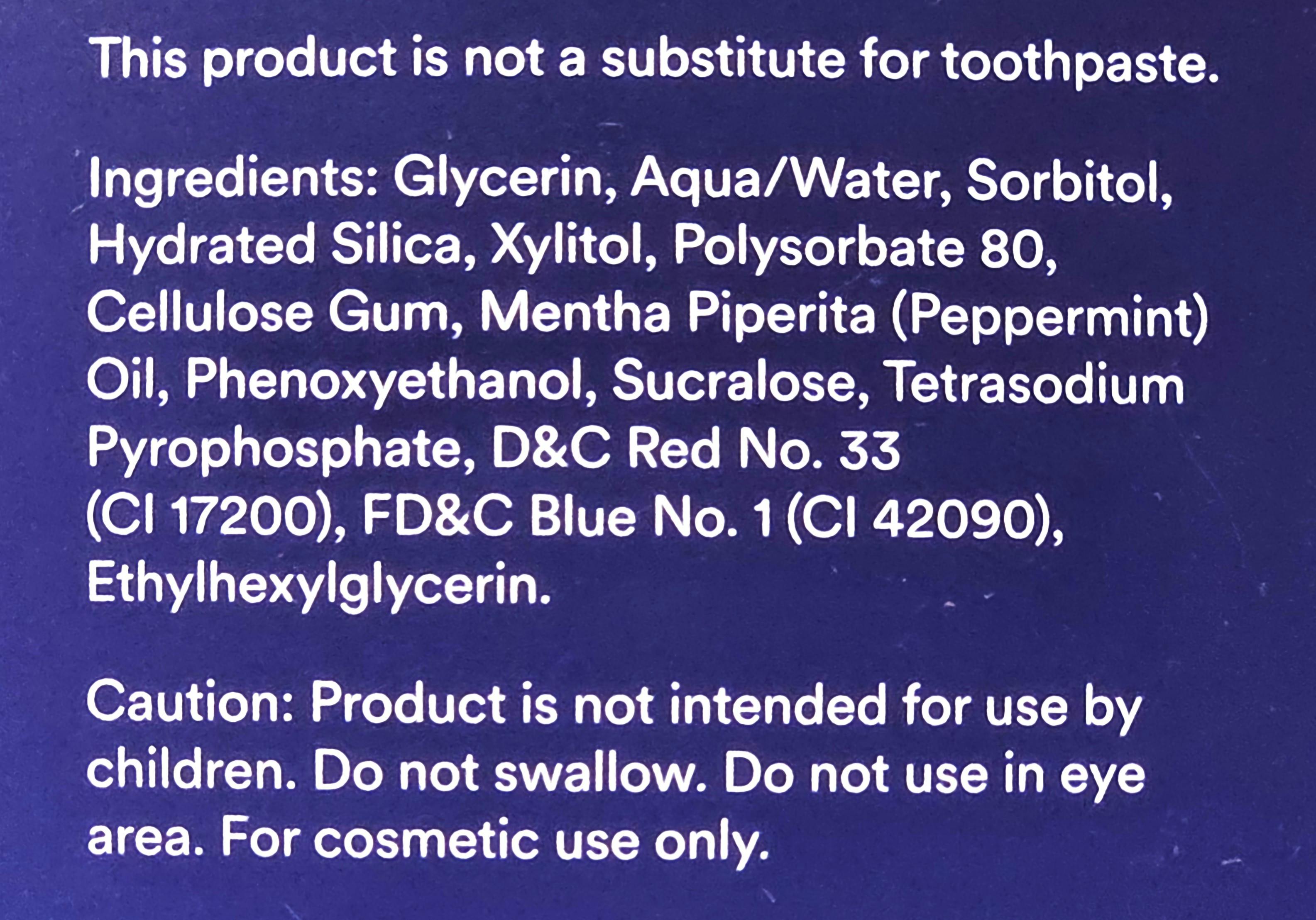 Hismile Review v34 Serum Ingredients