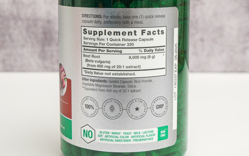 Horbäach Beet Root capsule ingredients