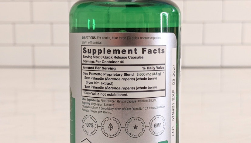 Horbaach Saw Palmetto Ingredients