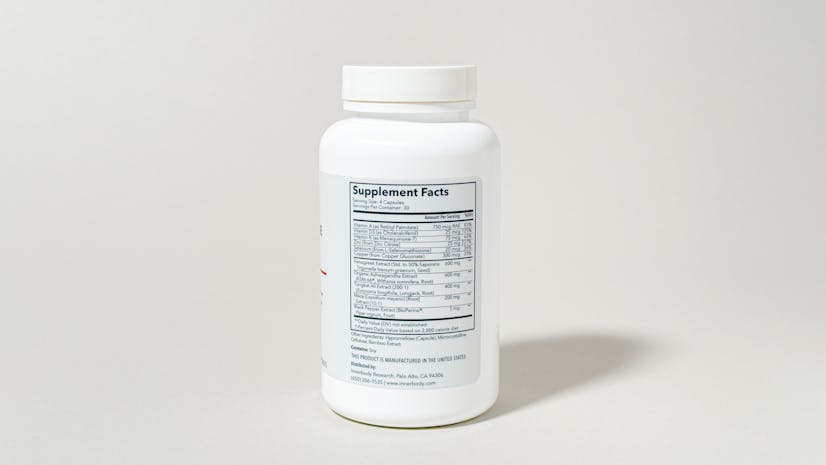 Innerbody Testosterone Support Ingredients Gray