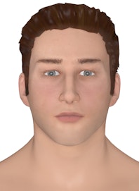 Integumentary System of the Head and Neck (Male View)