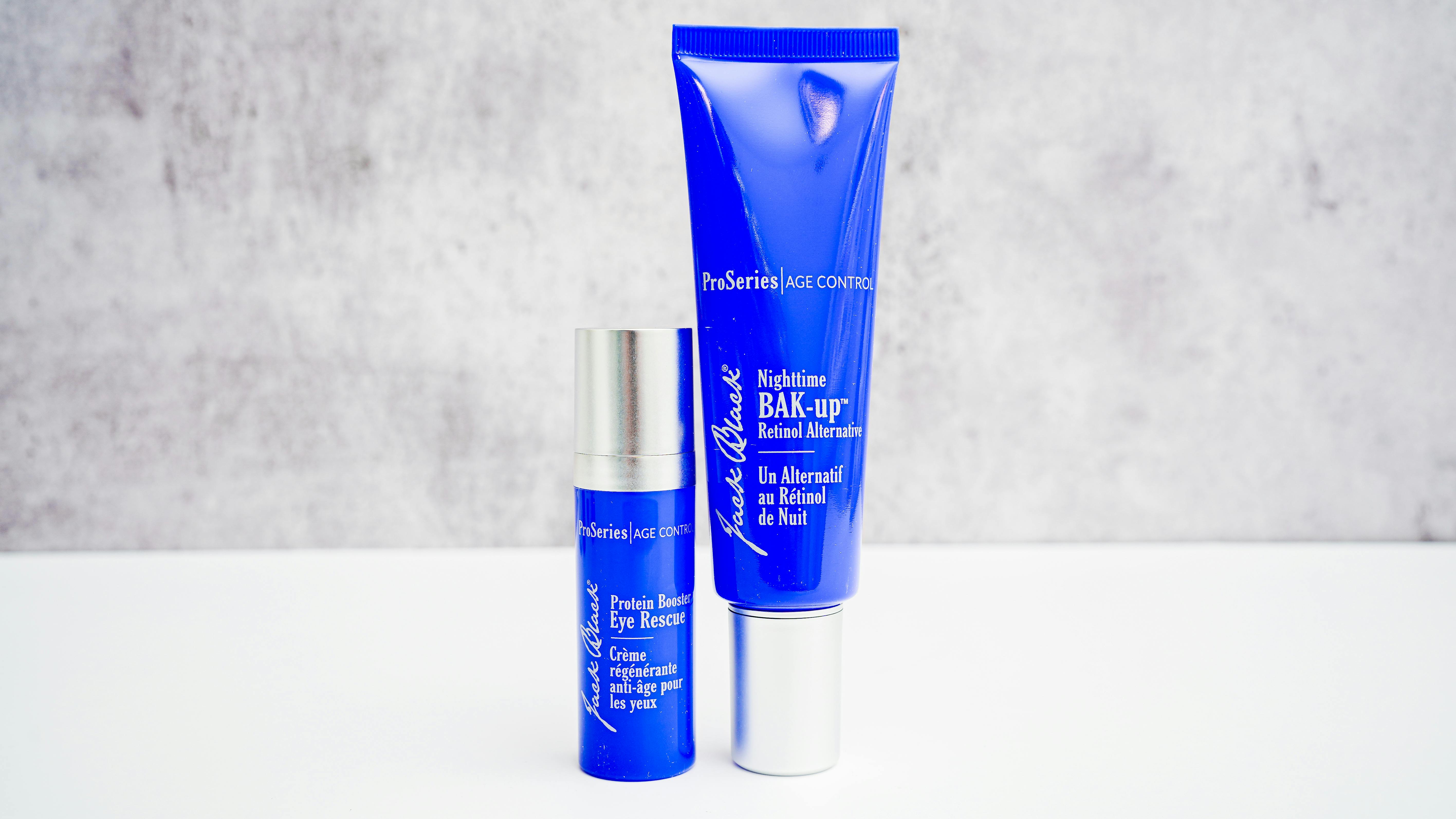 Jack Black Nighttime Bakup and Protein Booster Eye Rescue