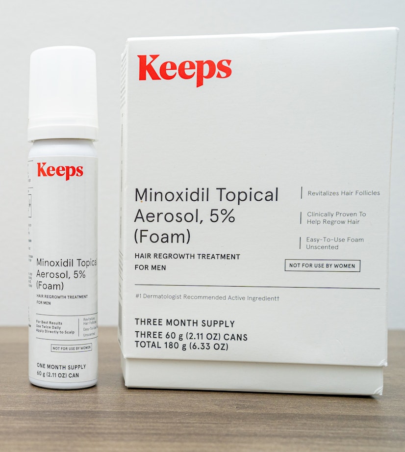 Keeps Minoxidil Foam With Box