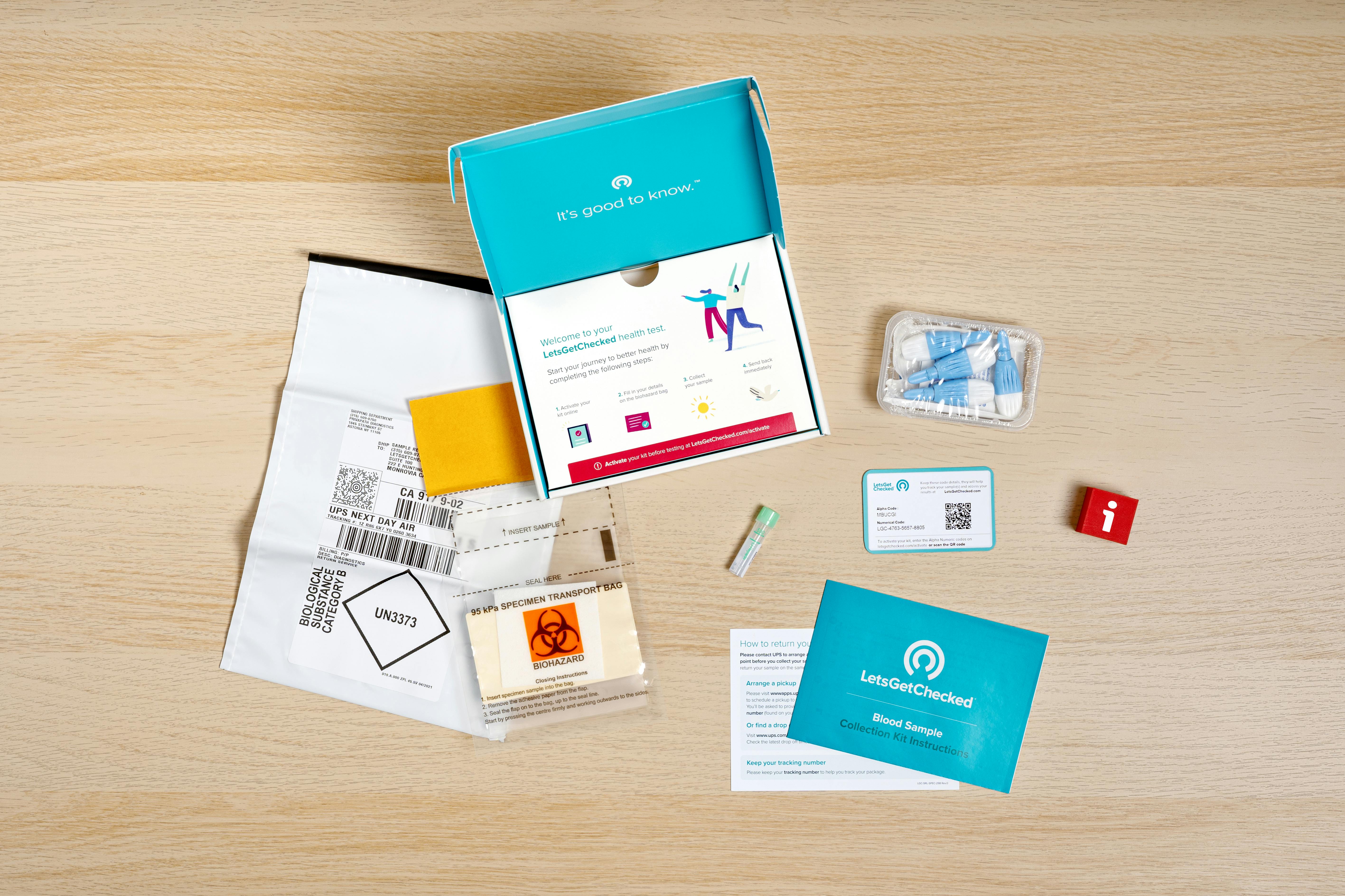 LetsGetChecked test kit