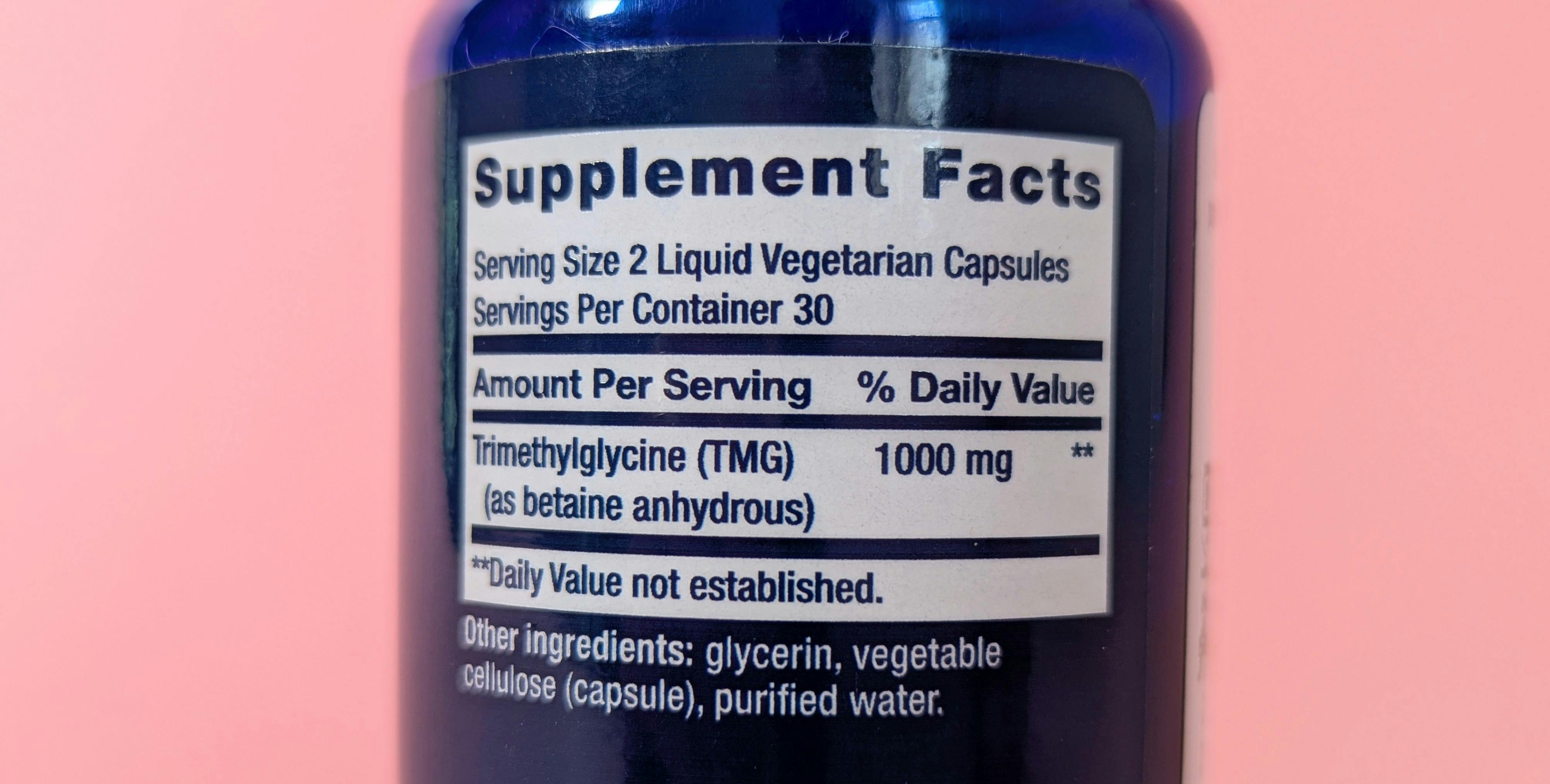 Life Extension TMG Ingredients