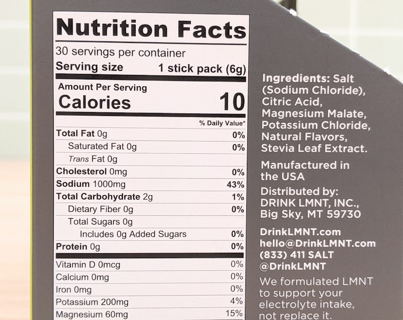 LMNT Ingredients