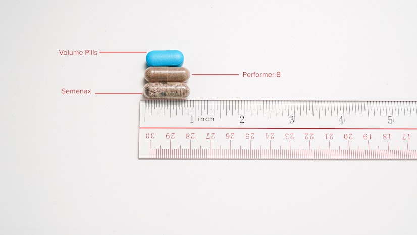 Comparing male enhancement pill sizes