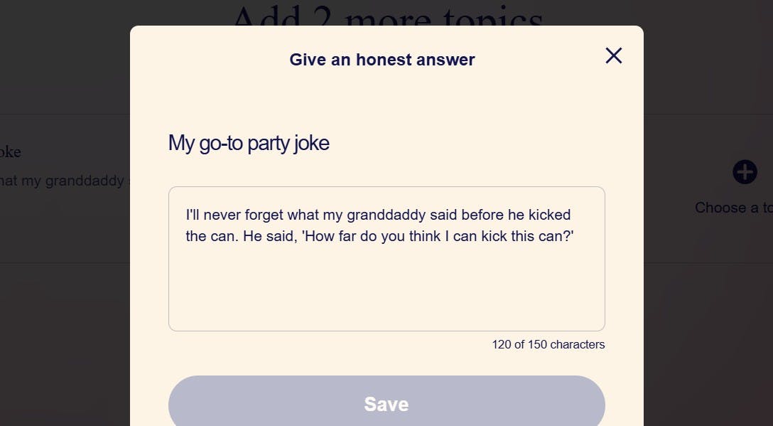 Match Registration Topics Answer