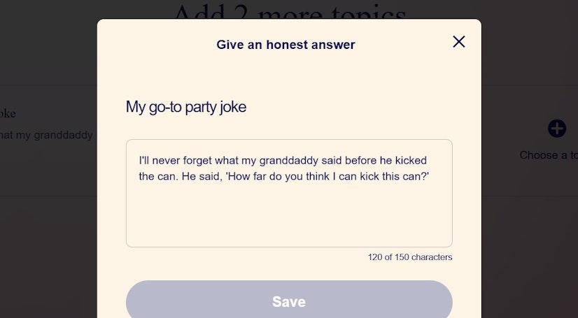 Match Registration Topics Answer