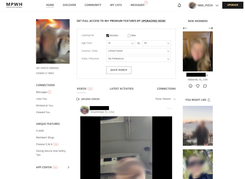 Meet People with Herpes Homepage