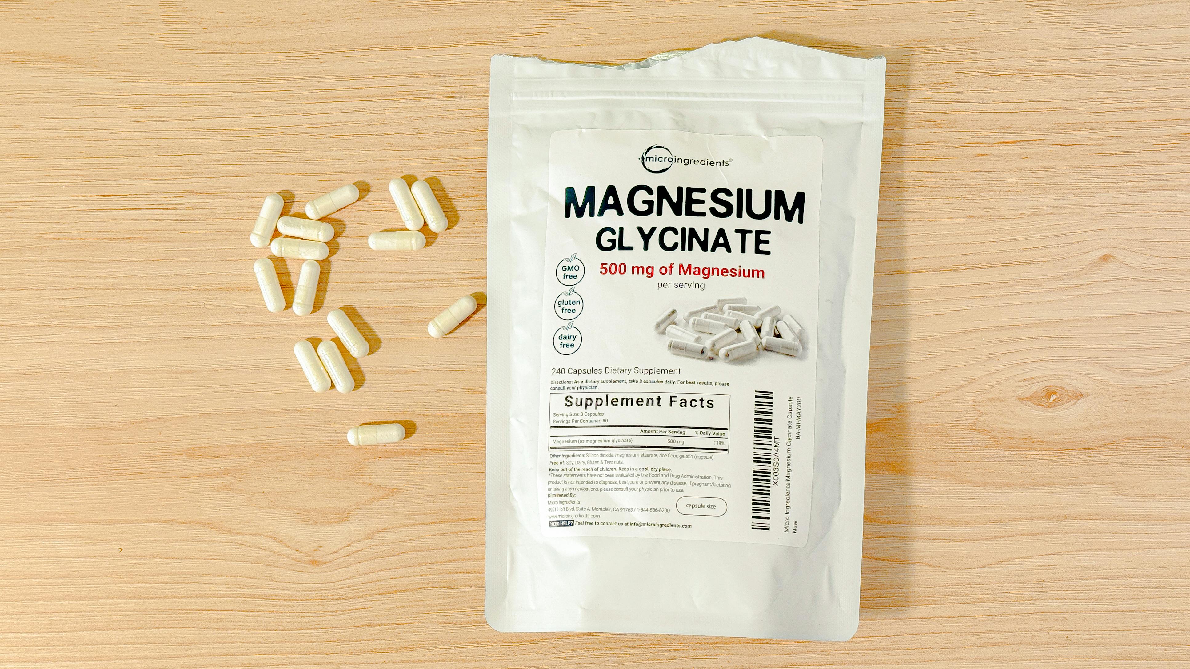 Micro Ingredients Magnesium Glycinate Top Down