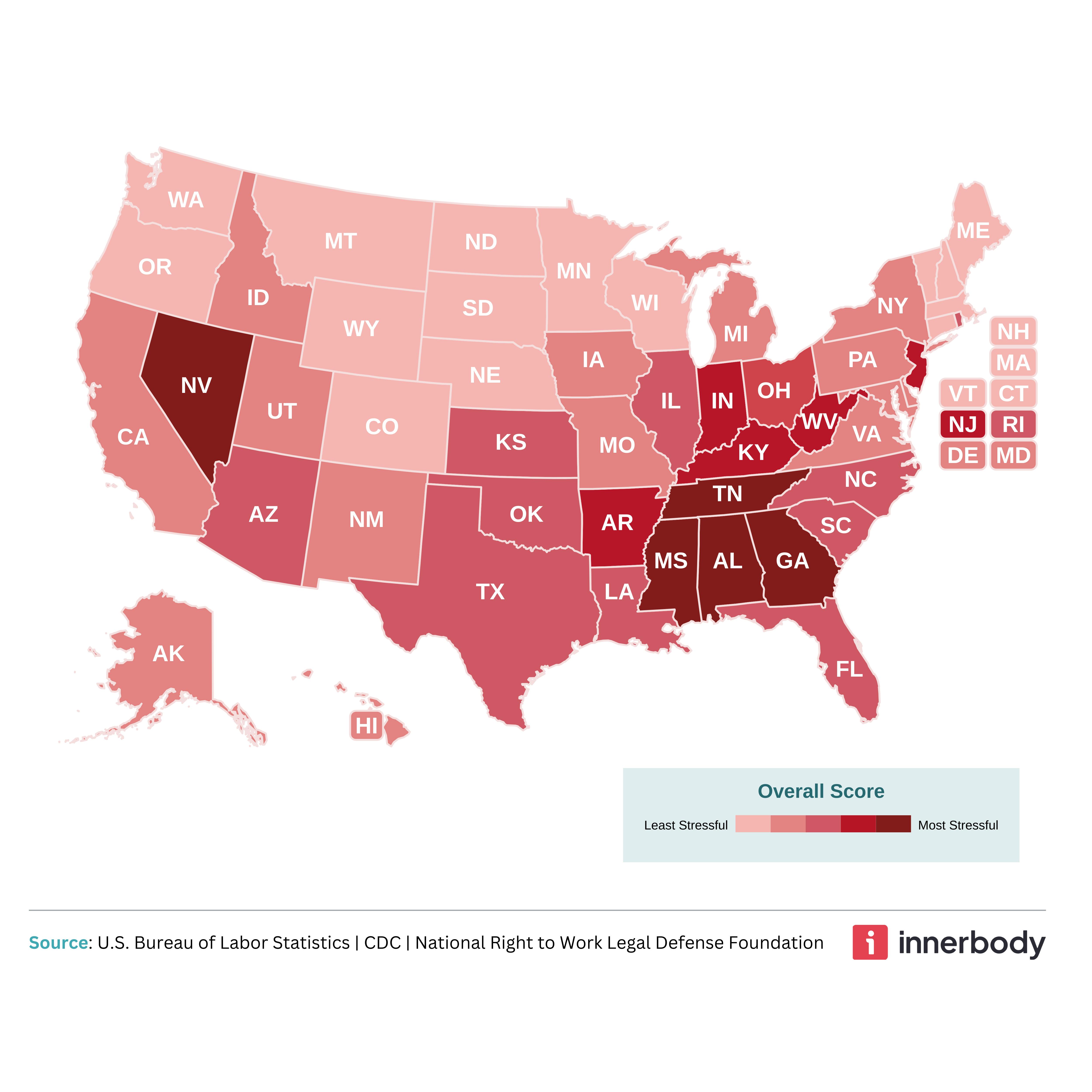 Which U.S. State Has the Most Stressful Work Environment?