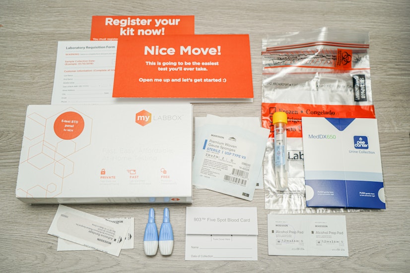 Safe Box STD Test Kit Contents