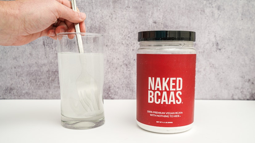 Naked BCAAS mixed in water
